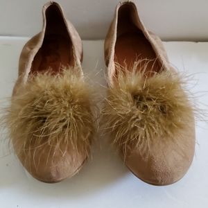 Gentle Souls Portia Pompom Ballet Flats 8.5M